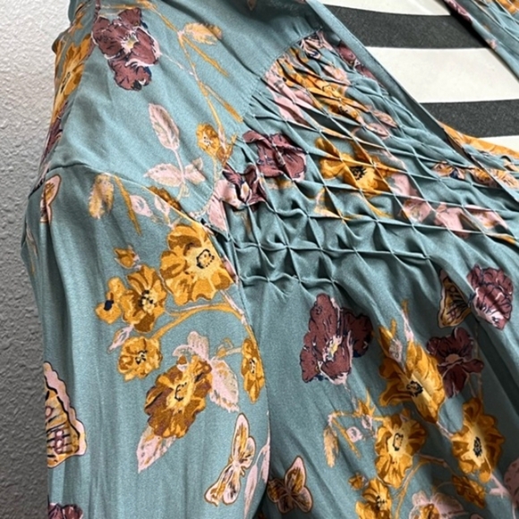 Free People So Fine Floral Bloomcore Sz S Sheer Layered Tunic Top - Picture 6 of 12